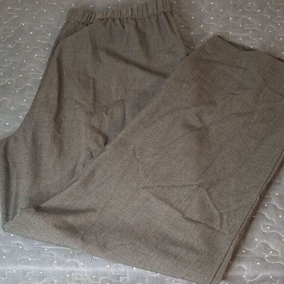 Briggs New York Gray Wide-Leg Pants size 16 - Picture 1 of 7